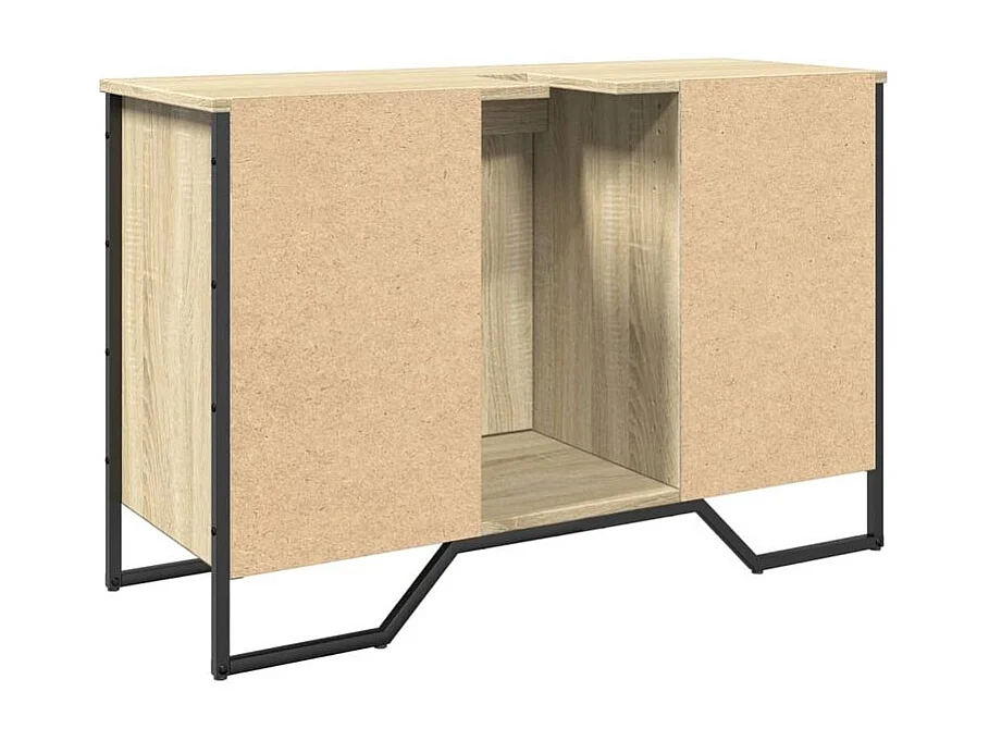 Armoire lavabo de salle de bain chêne sonoma 91x35x60