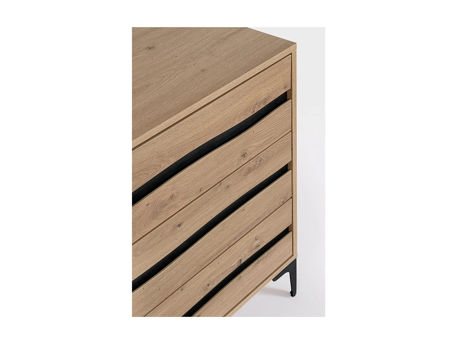 Commode 3 tiroirs MELYS 80cm – Métal & bois