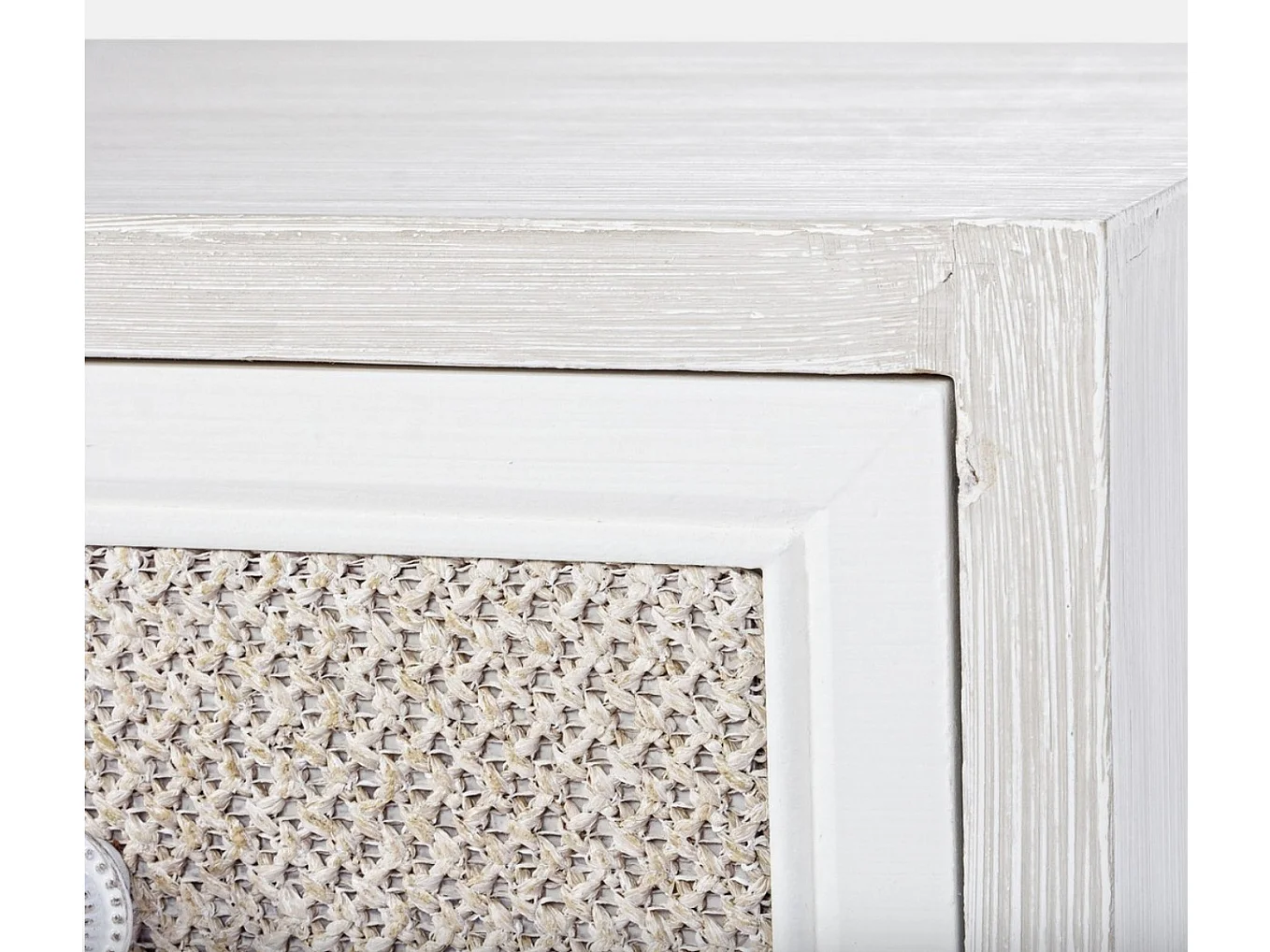 Chiffonnier 3 tiroirs MONTIEL – Bois & tissu lin