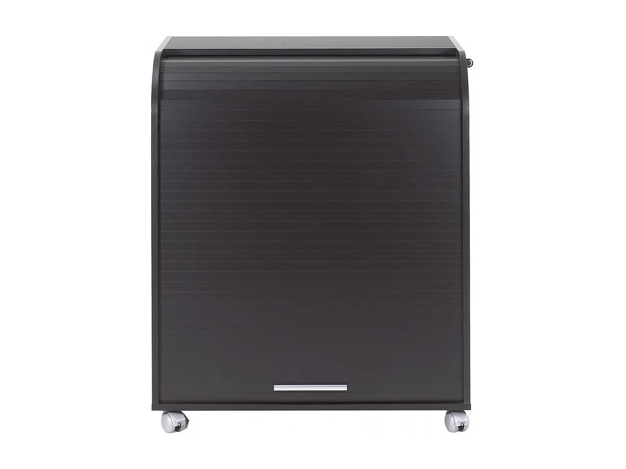 Bureau informatique à rideau noir Must 80cm