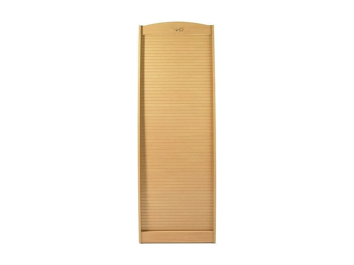 Armoire informatique à rideaux bois hêtre Patrick 60cm