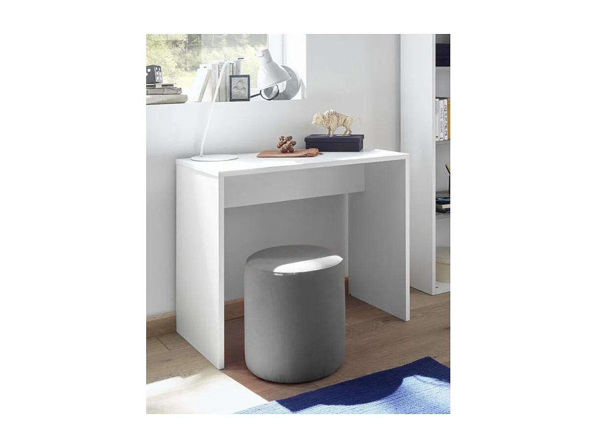 Nyou mat wit melaminehouten bureau L 90 cm