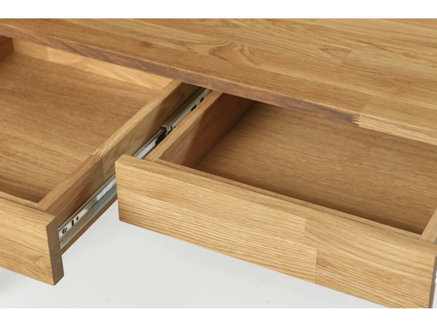 Bureau en bois de chêne massif Kundy 140cm