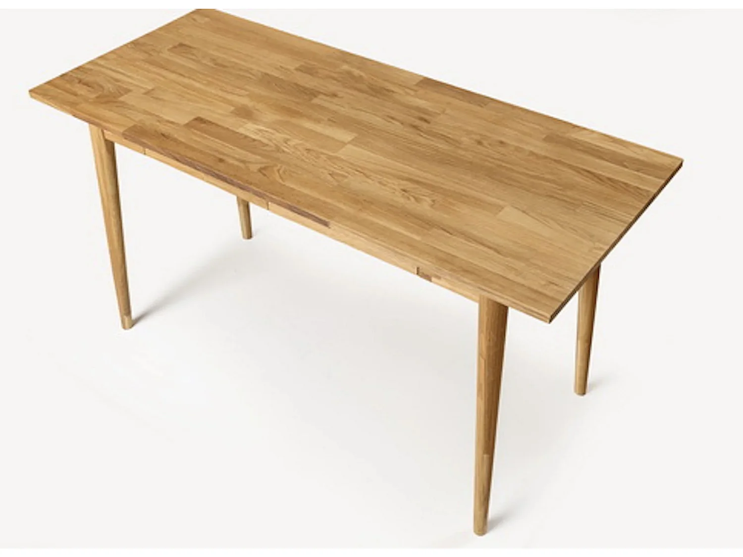 Bureau en bois de chêne massif Kundy 140cm