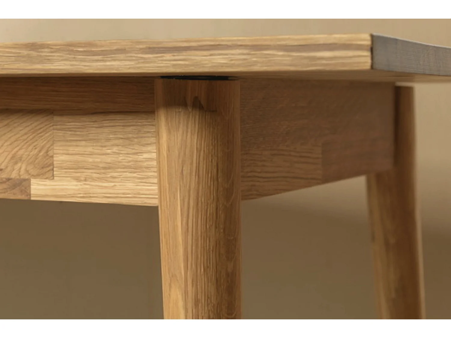 Bureau en bois de chêne massif Kundy 140cm