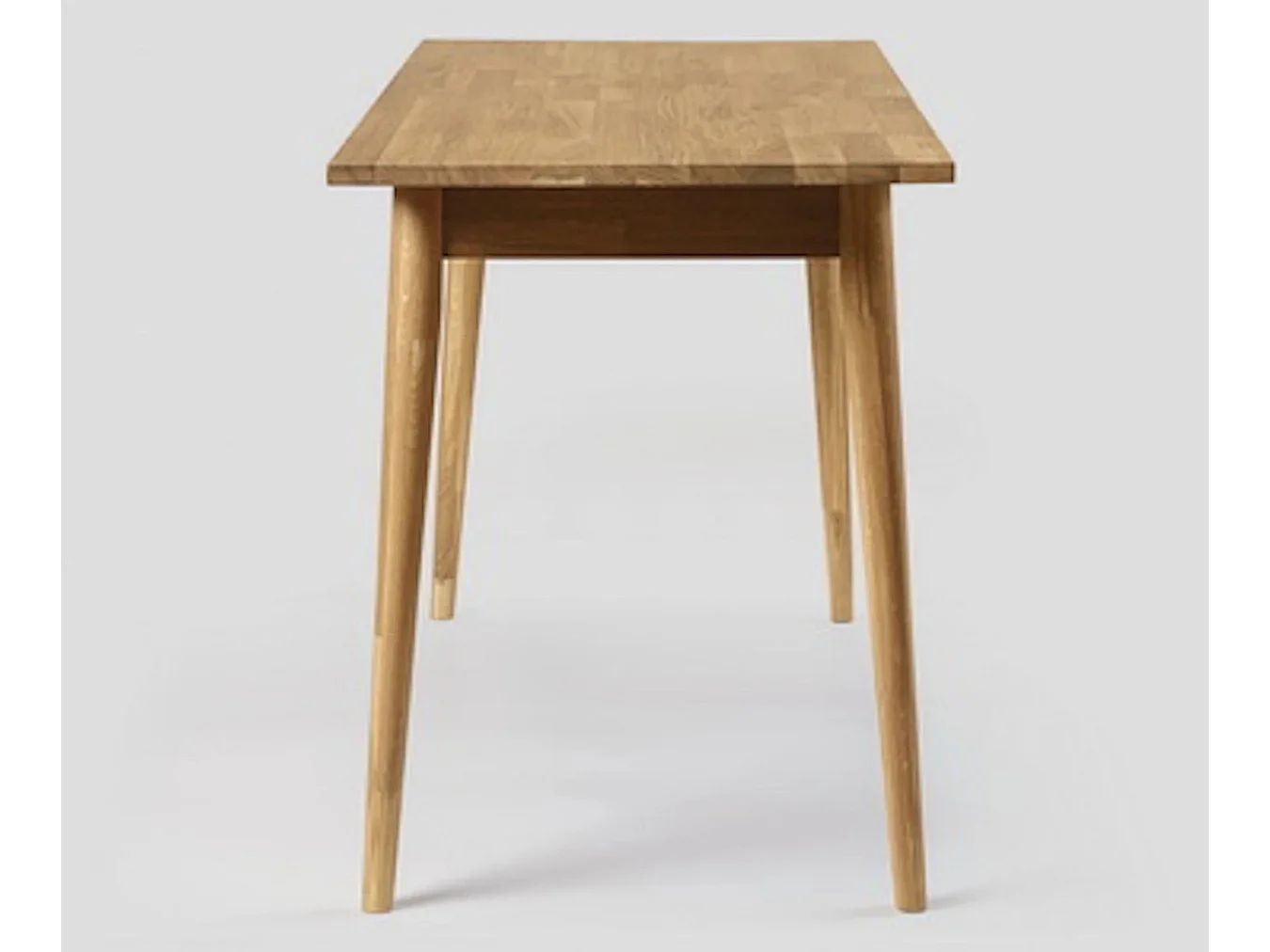Bureau en bois de chêne massif Kundy 140cm
