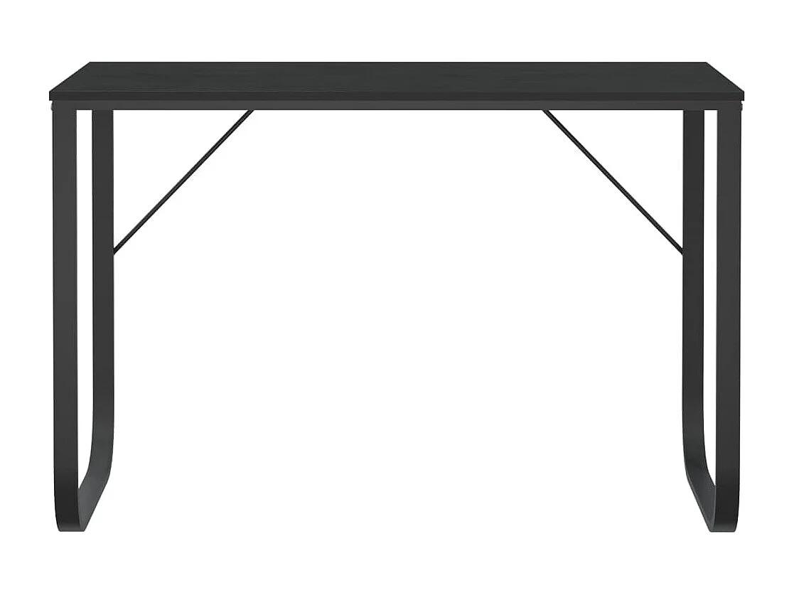 Bureau d'ordinateur Noir 110x60x73 2