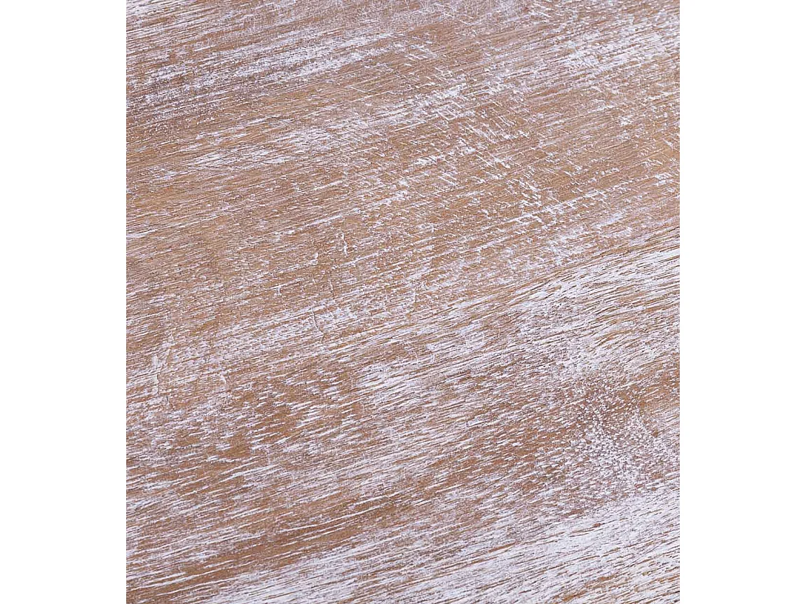 Coffre de rangement ALAMBIA – Bois massif de manguier blanchi