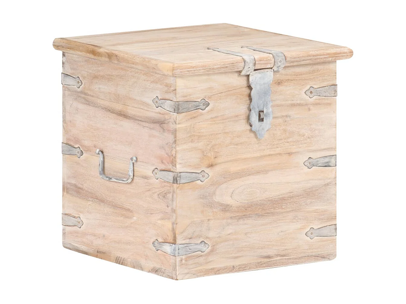 Coffre 40x40x40 Bois d'acacia solide 4