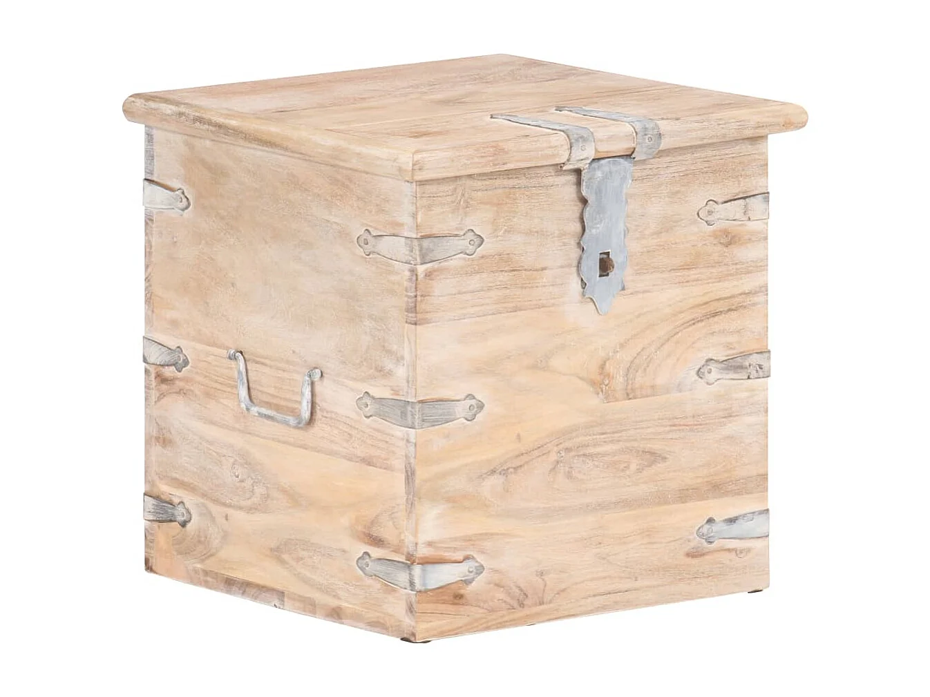 Coffre 40x40x40 Bois d'acacia solide 4