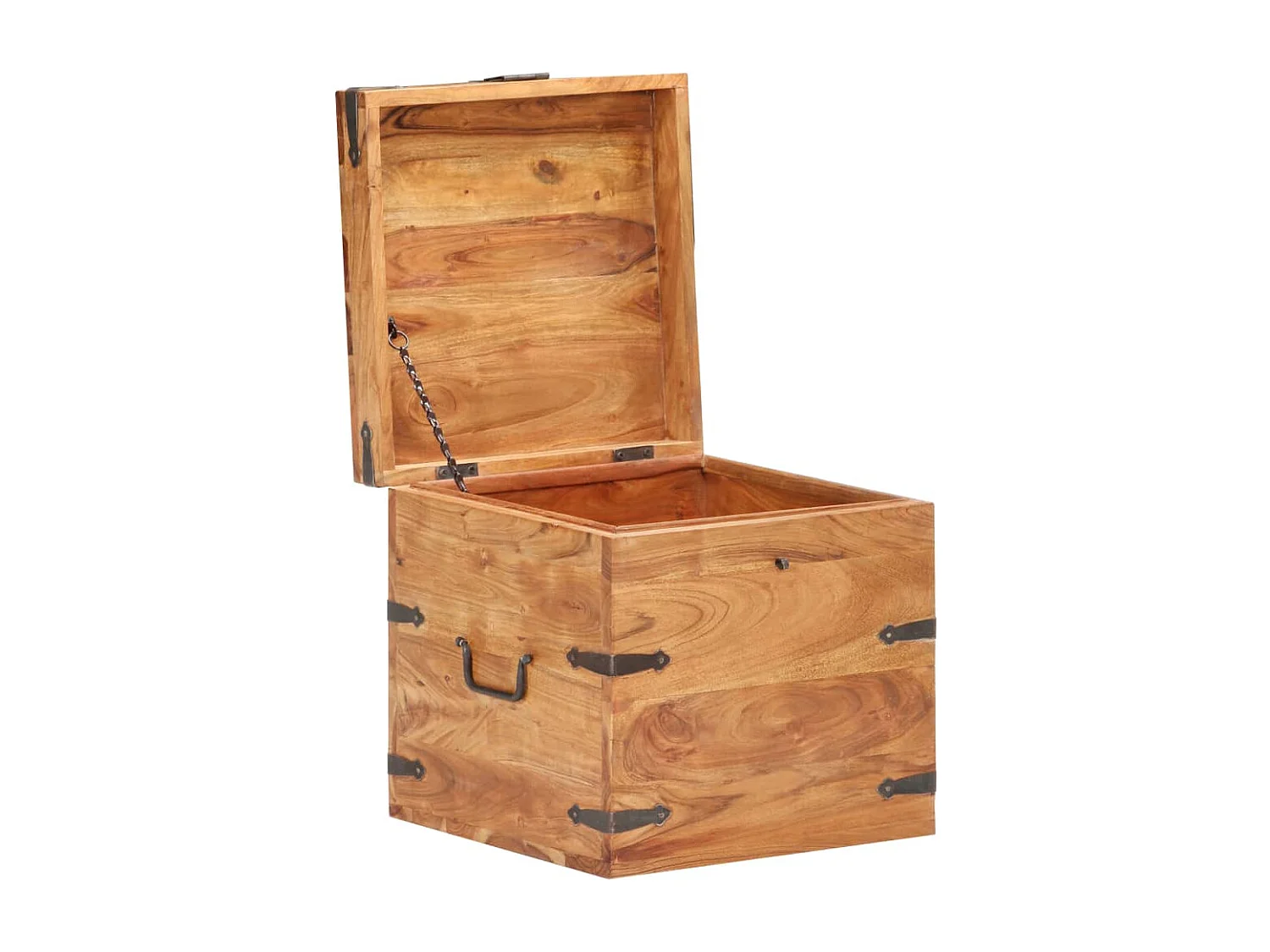 Coffre 40x40x40 Bois d'acacia solide