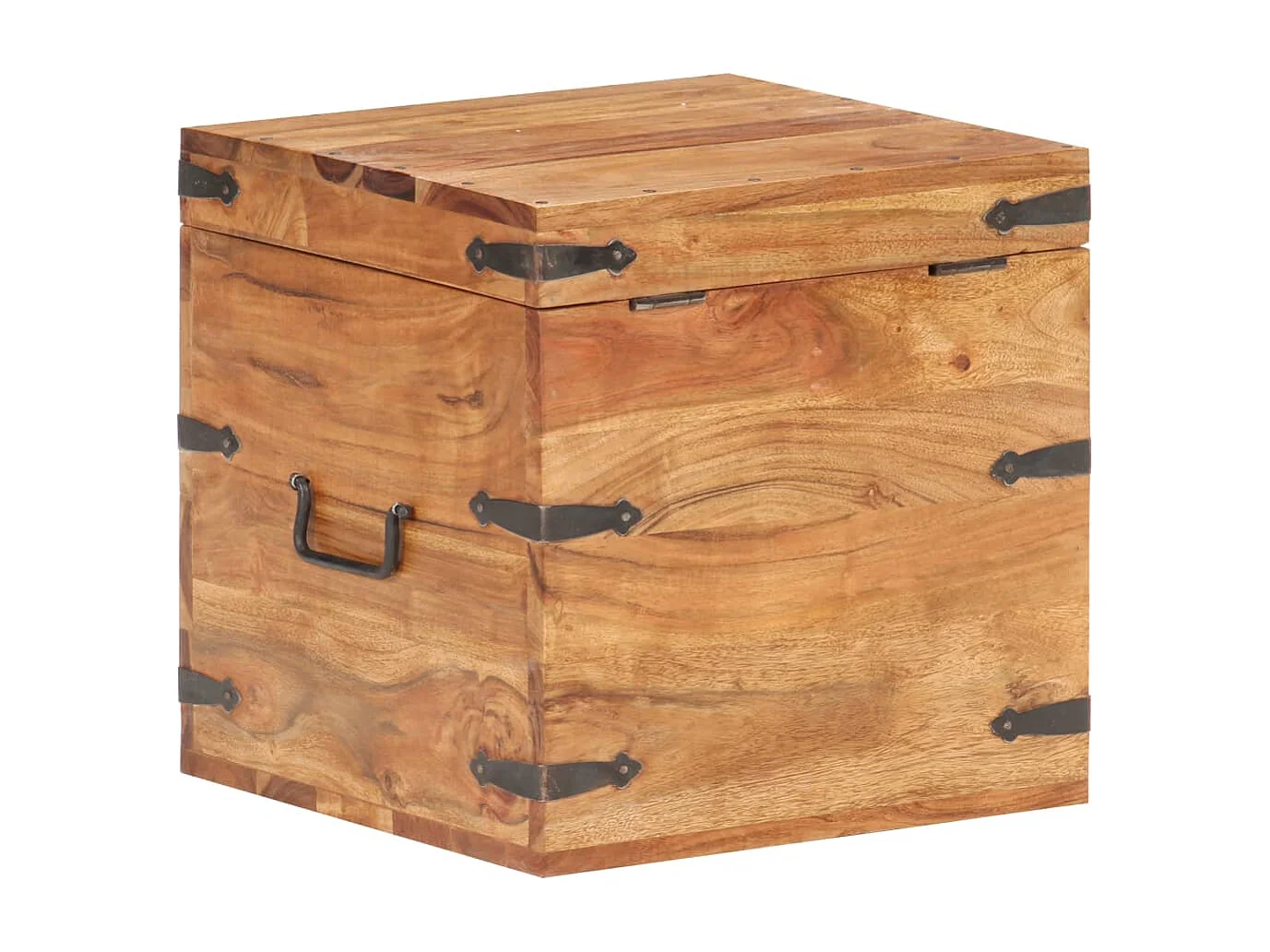 Coffre 40x40x40 Bois d'acacia solide