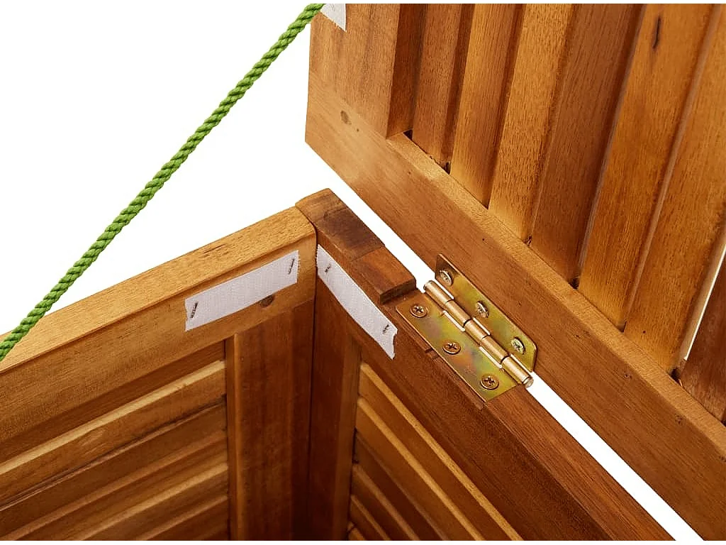 Coffre de rangement de jardin persiennes 113 x 50x56 - Bois d’acacia