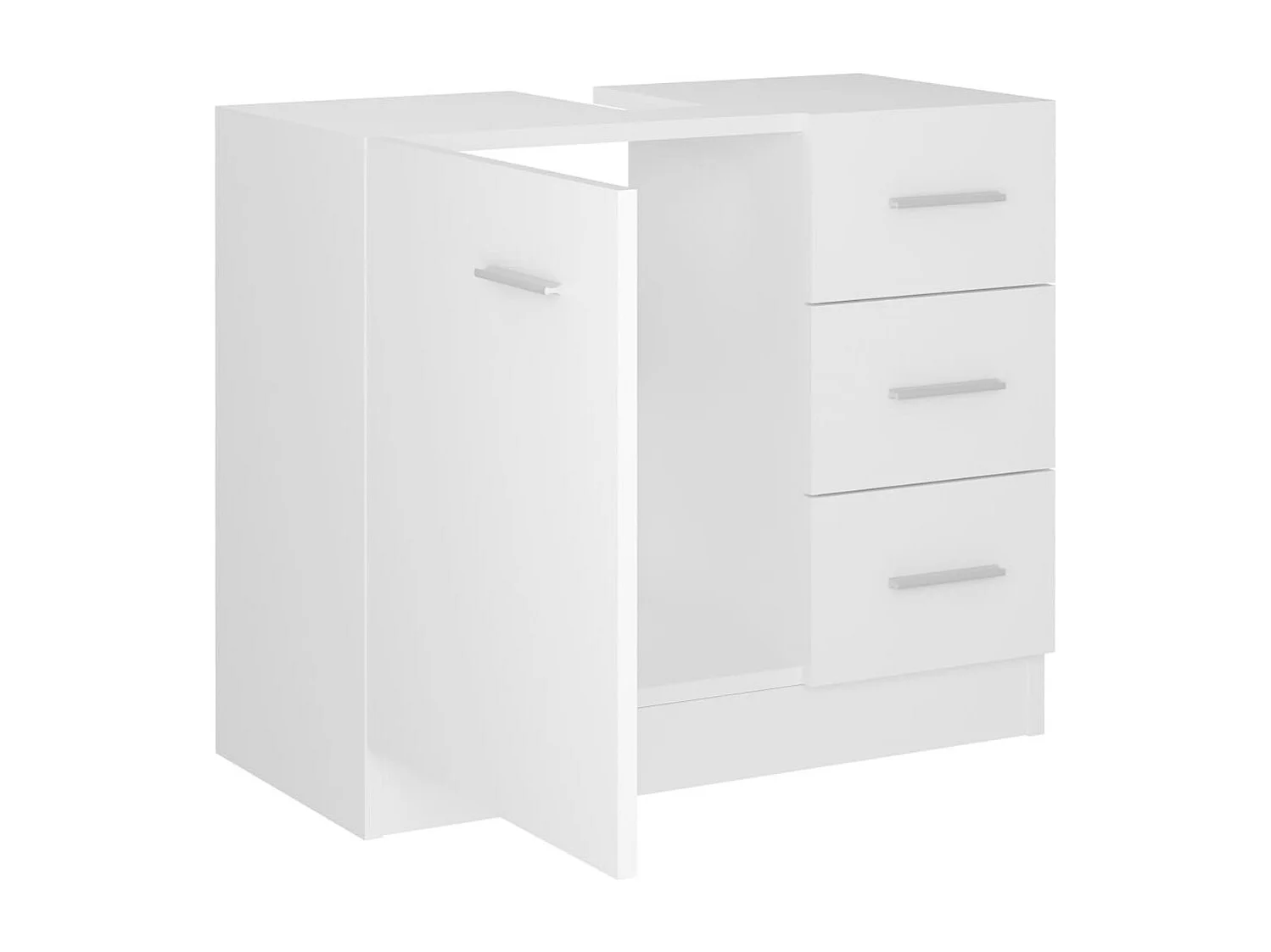 Armoire d'évier Blanc 63x30x54