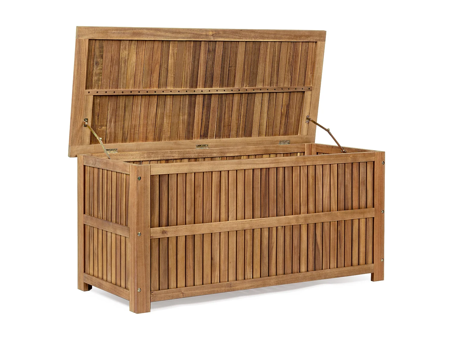 Coffre de rangement NOEMI – intérieur - extérieur, bois d’acacia huilé