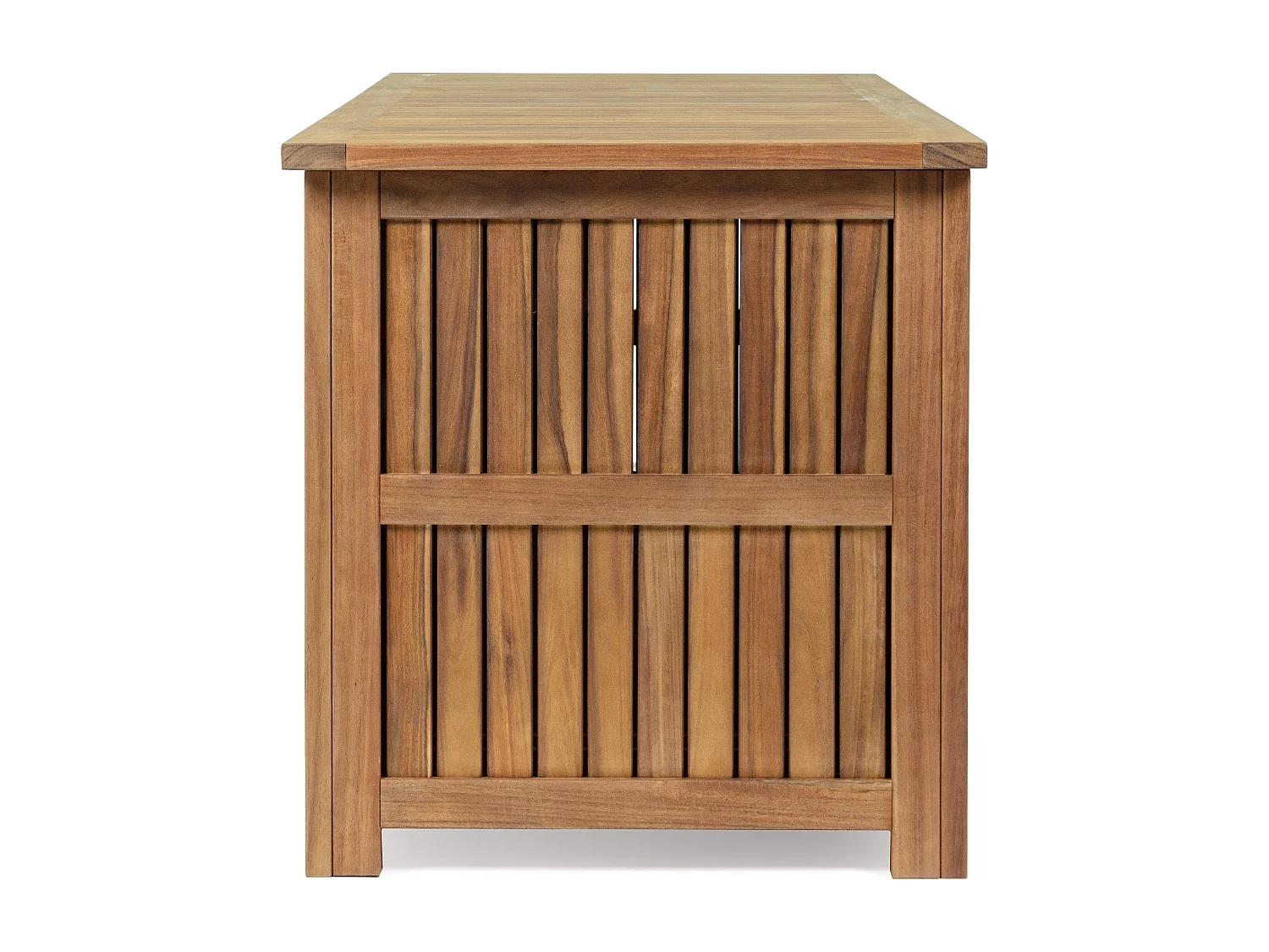 Coffre de rangement NOEMI – intérieur - extérieur, bois d’acacia huilé