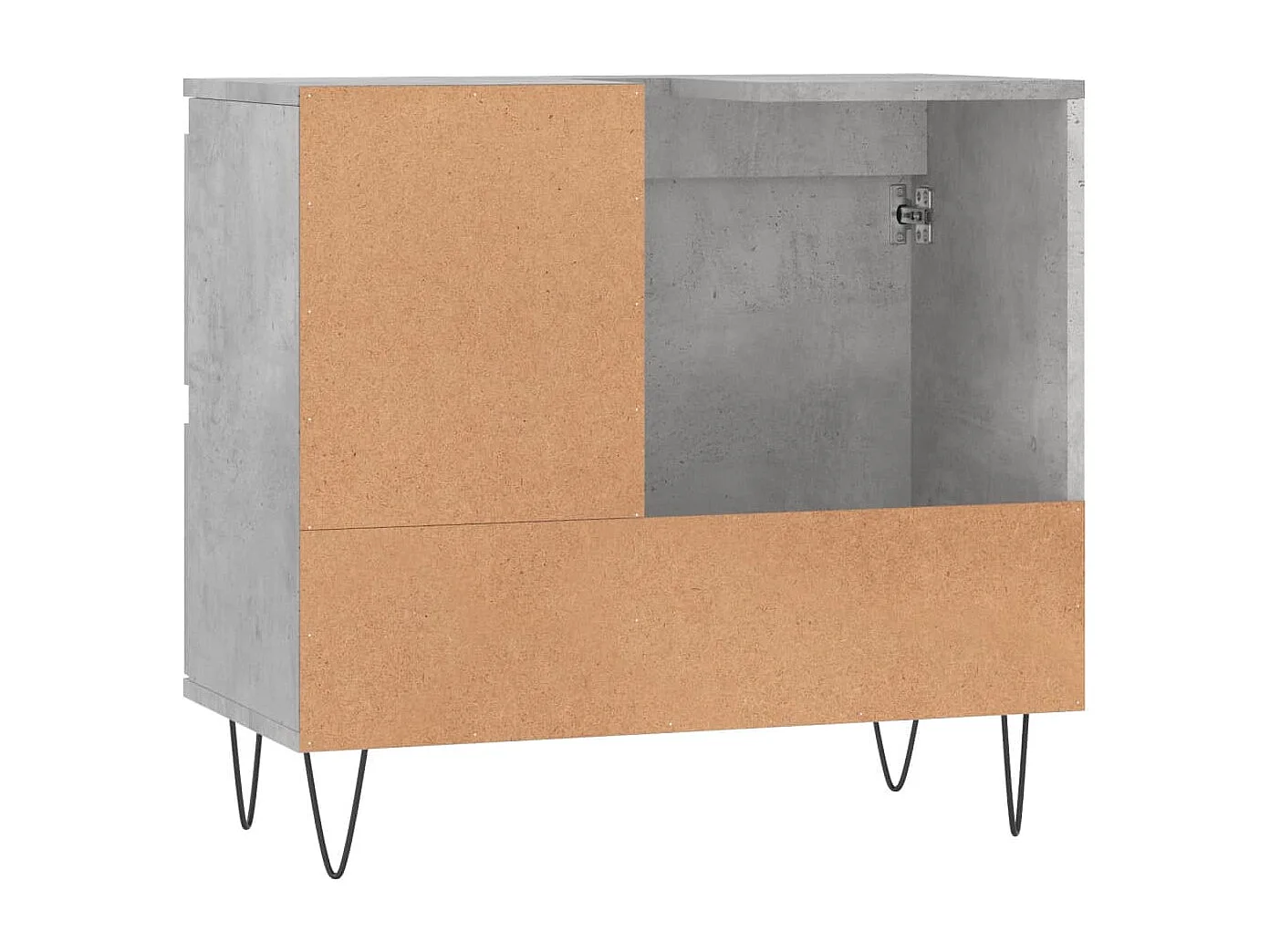 Armoire de salle de bain gris béton 65x33x60