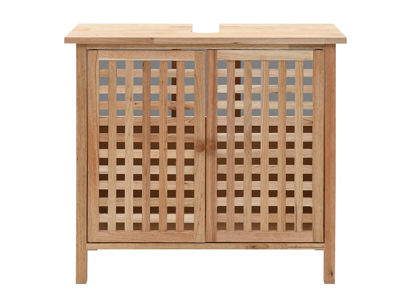 Armoire pour lavabo Bois de noyer massif 66 x 29x61