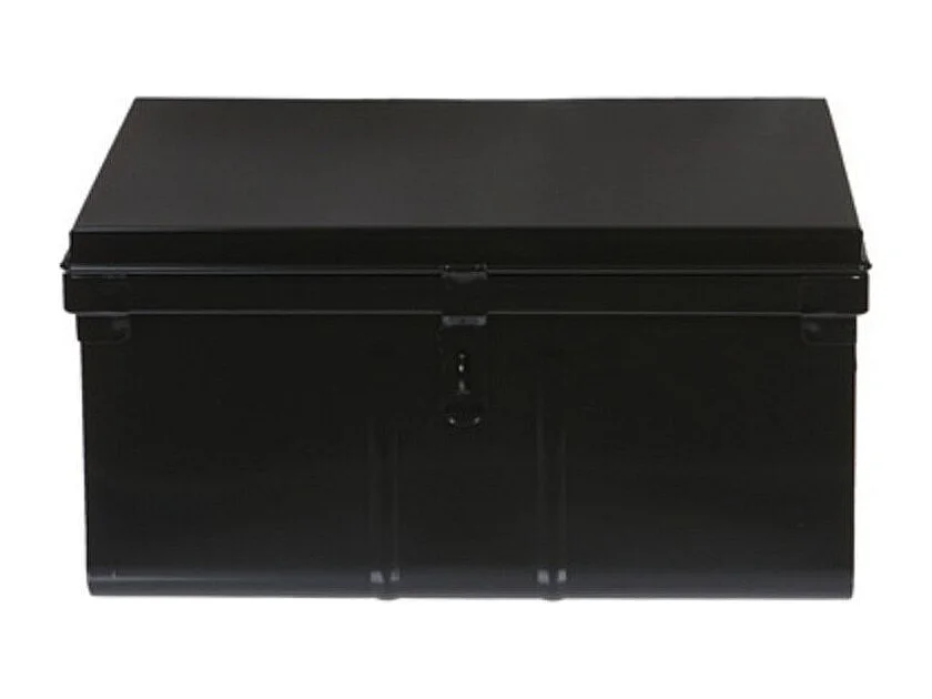 Malle de rangement en métal Habitat L57xH29xP42 - Capacité 60 litre-Alu