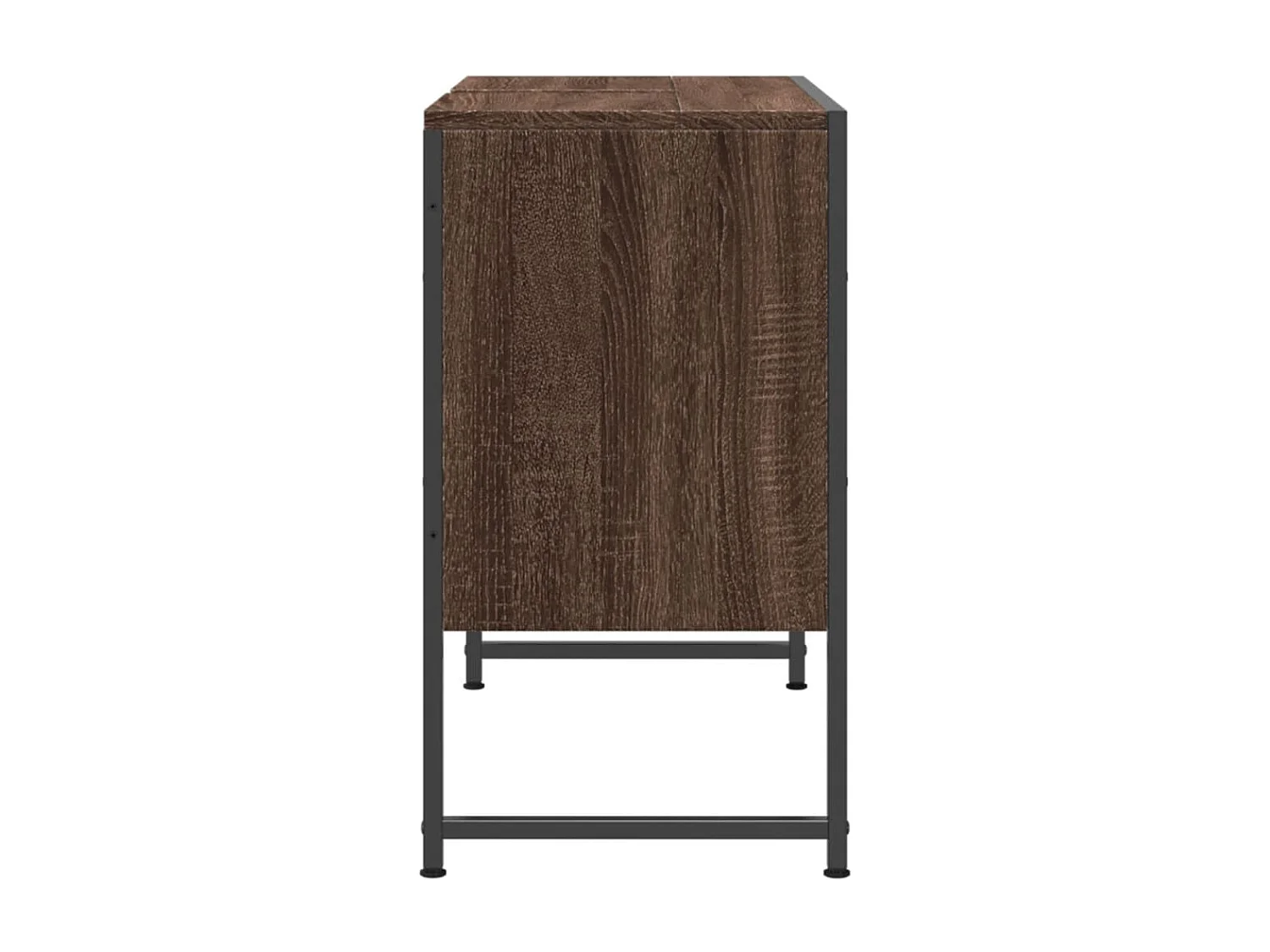 Armoire lavabo de salle de bain chêne marron bois d'ingénierie