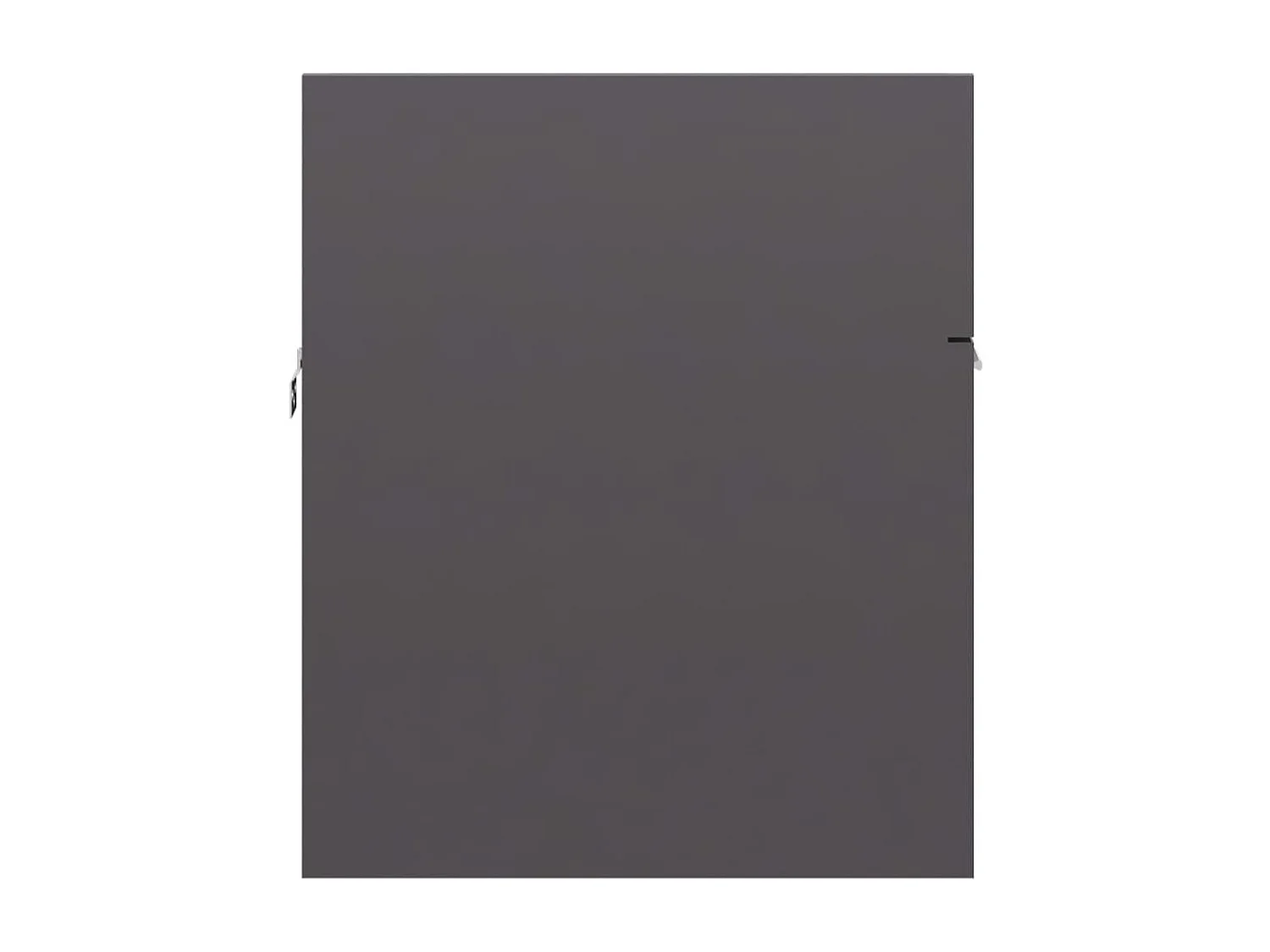 Armoire d'évier Gris brillant 90x38,5x46