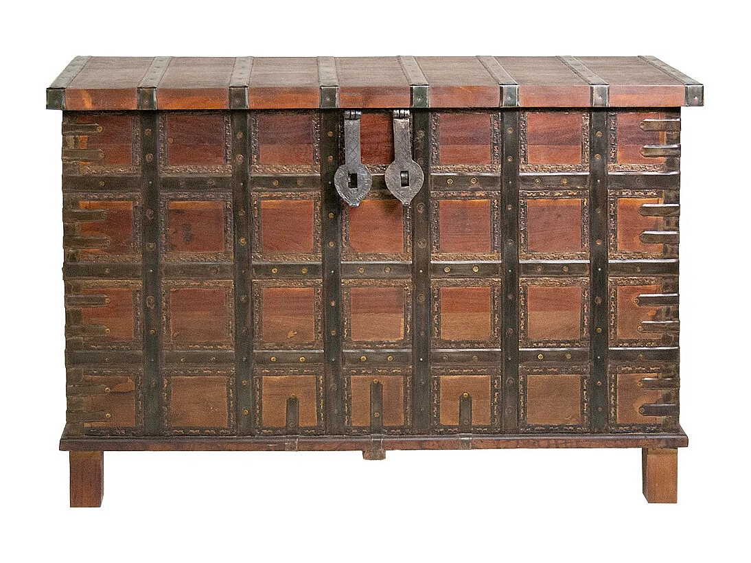 Coffre en bois massif recyclé KAPITA