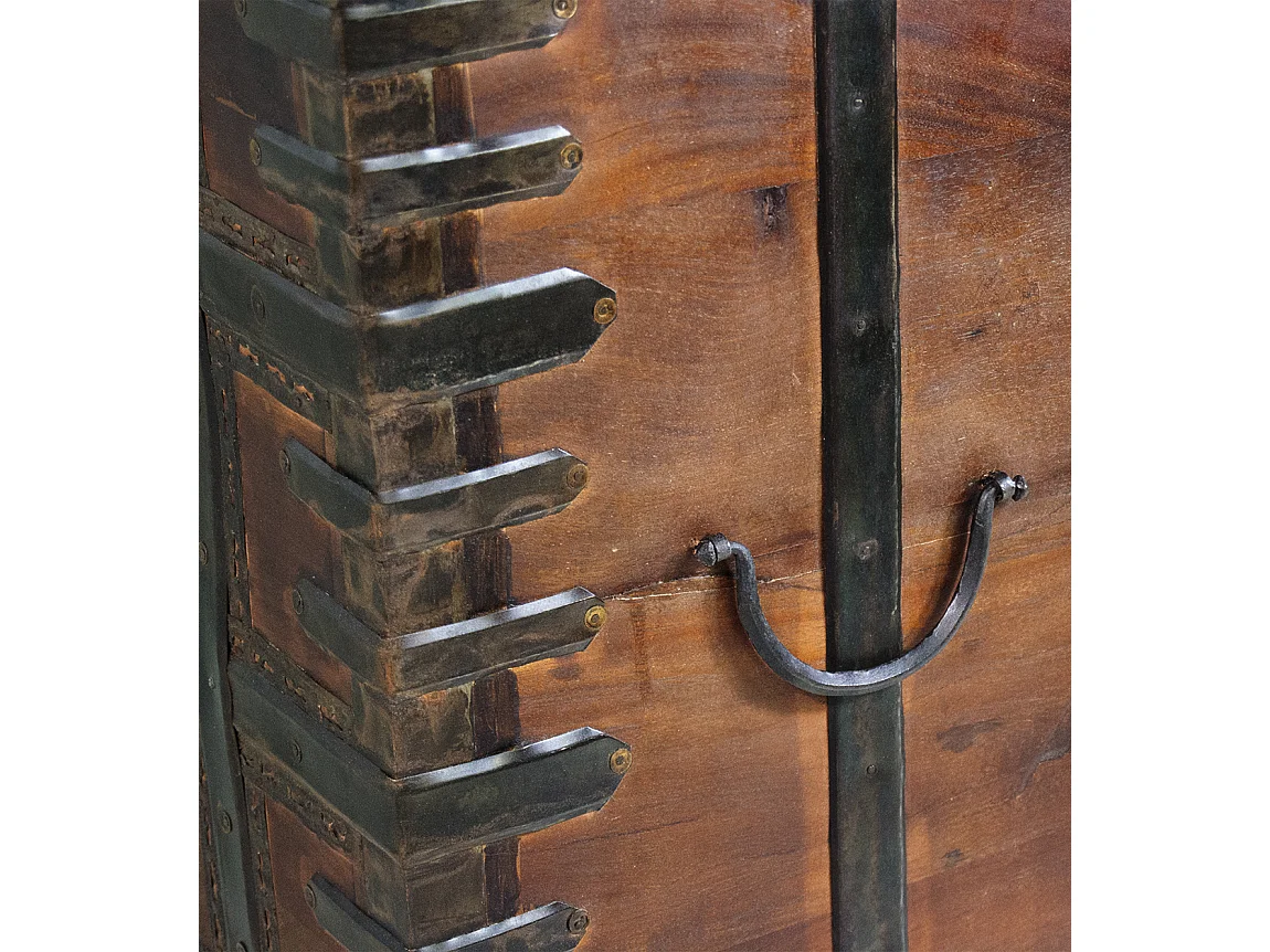 Coffre en bois massif recyclé KAPITA