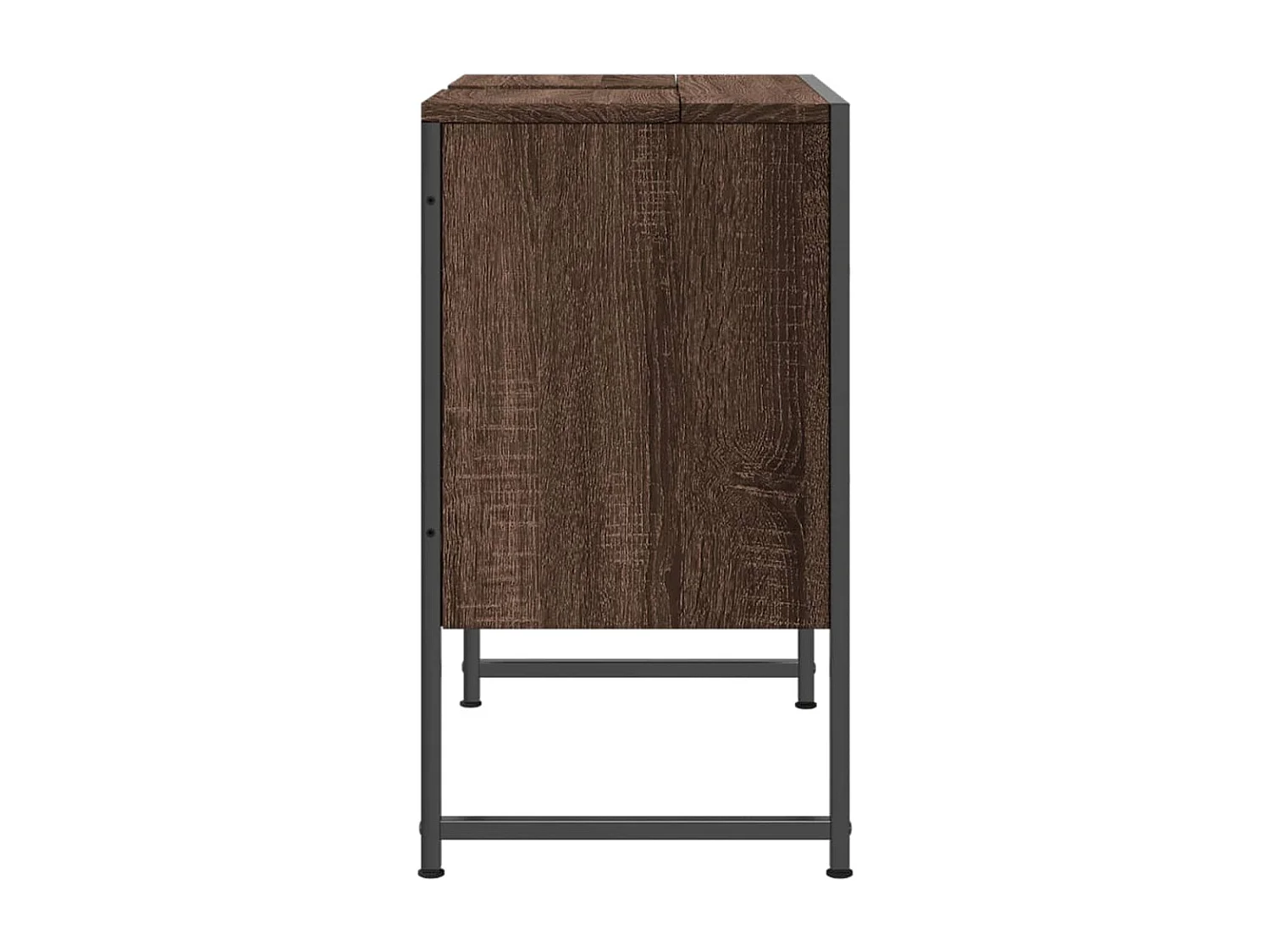Armoire lavabo de salle de bain chêne marron 60x33x60