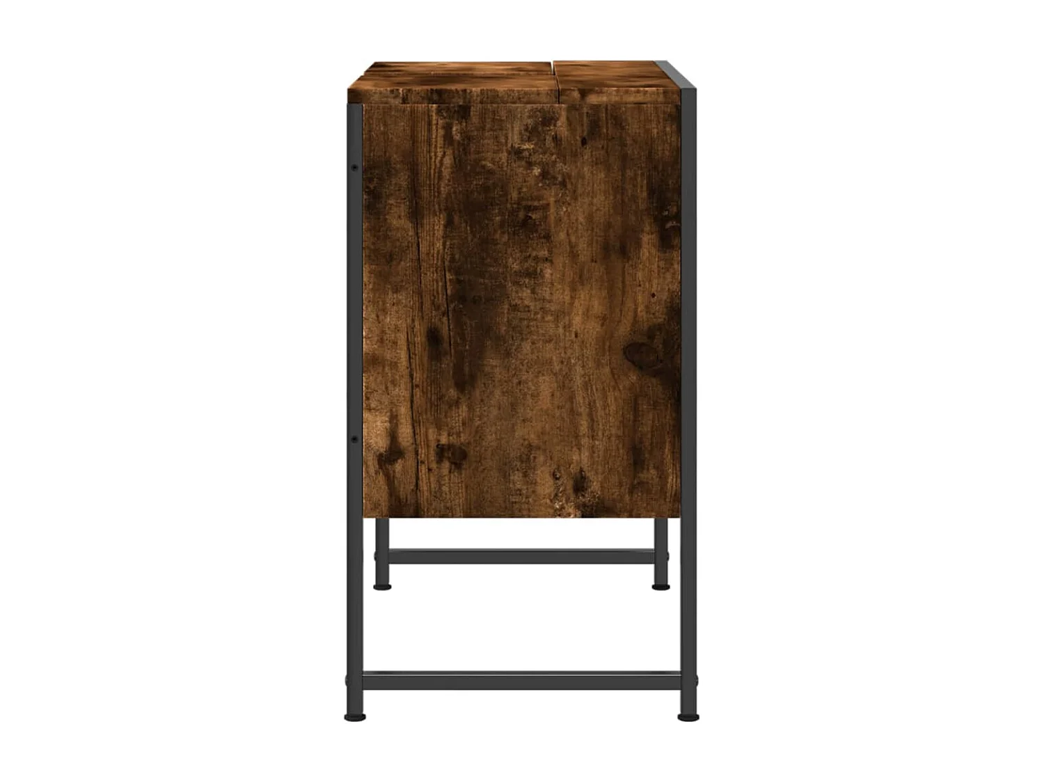 Armoire lavabo de salle de bain chêne fumé 60x33x60