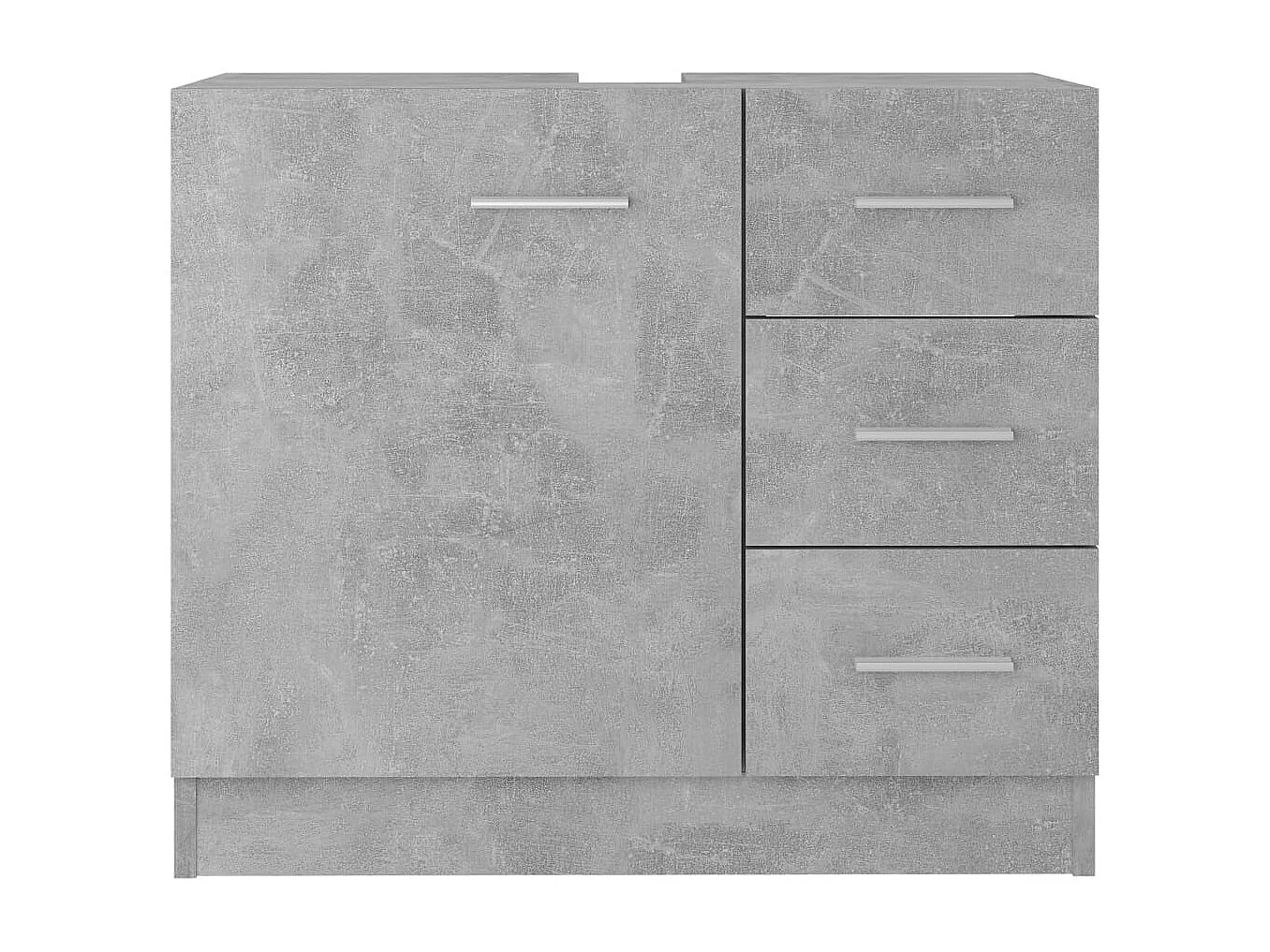 Armoire d'évier Gris béton 63x30x54