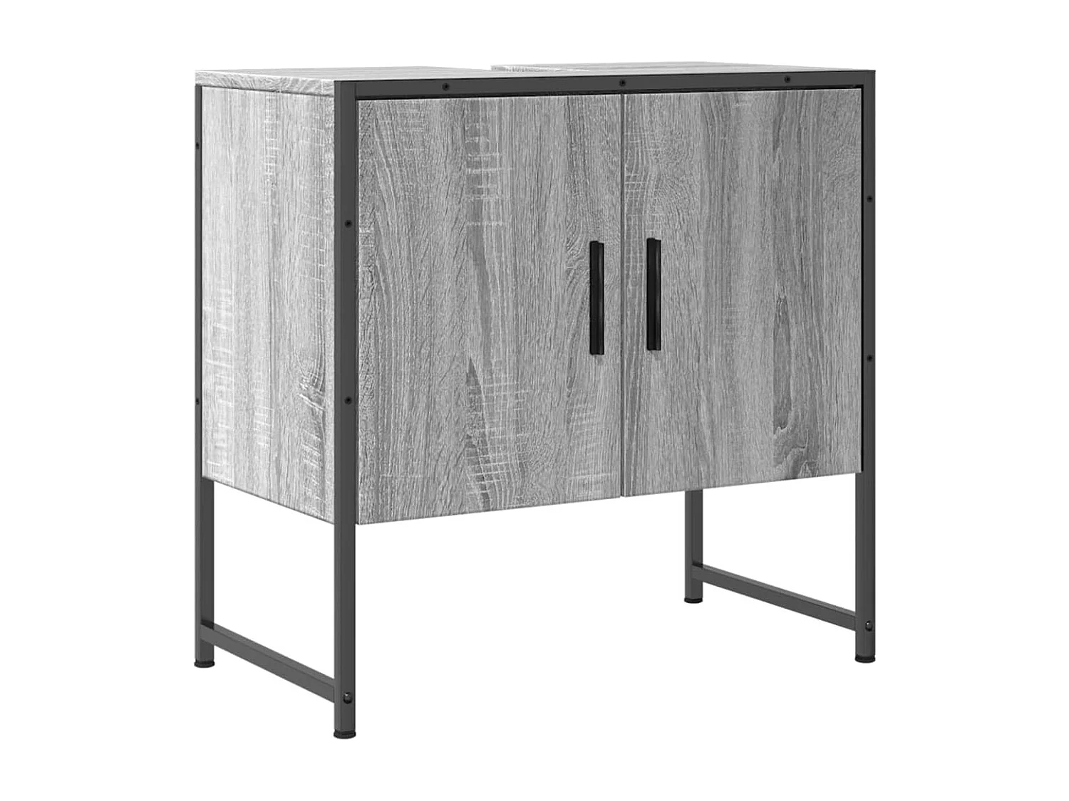 Armoire lavabo de salle de bain sonoma gris 60x33x60