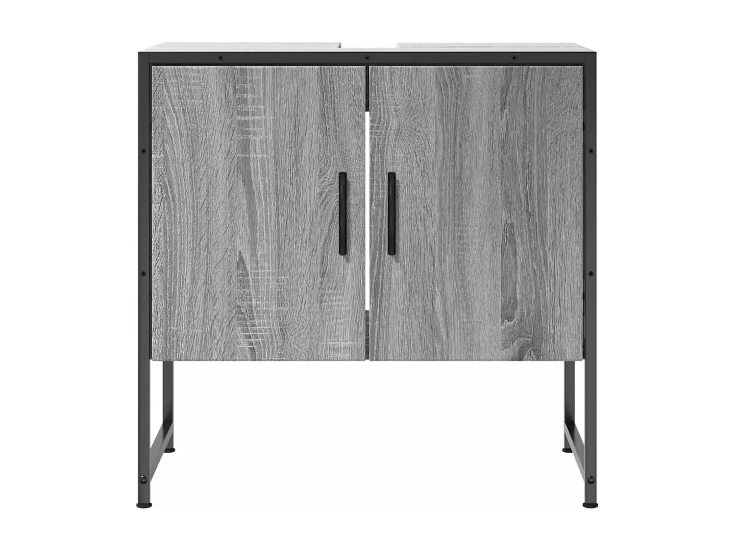 Armoire lavabo de salle de bain sonoma gris 60x33x60
