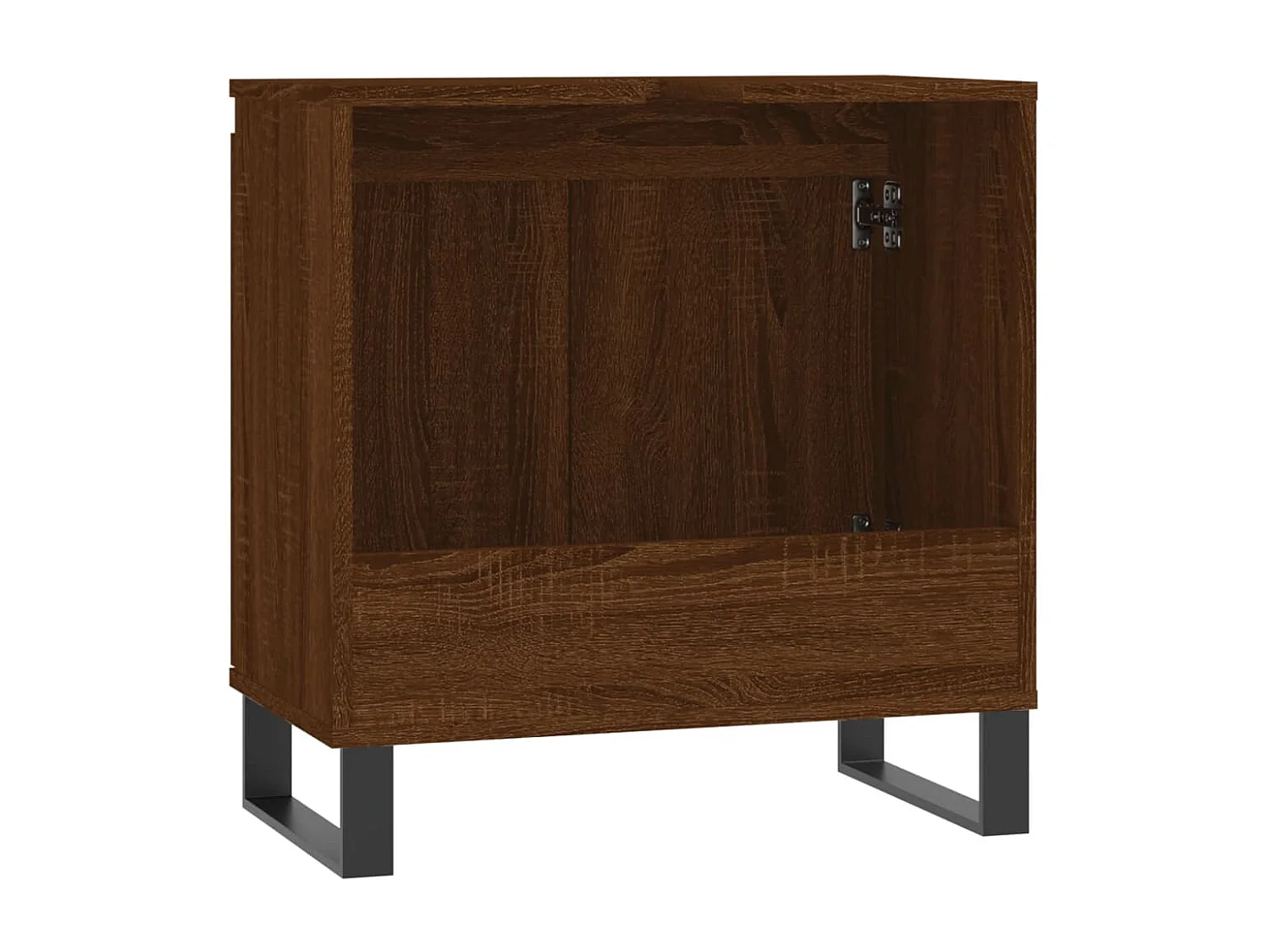 Armoire de bain chêne marron 58x33x60 bois d'ingénierie