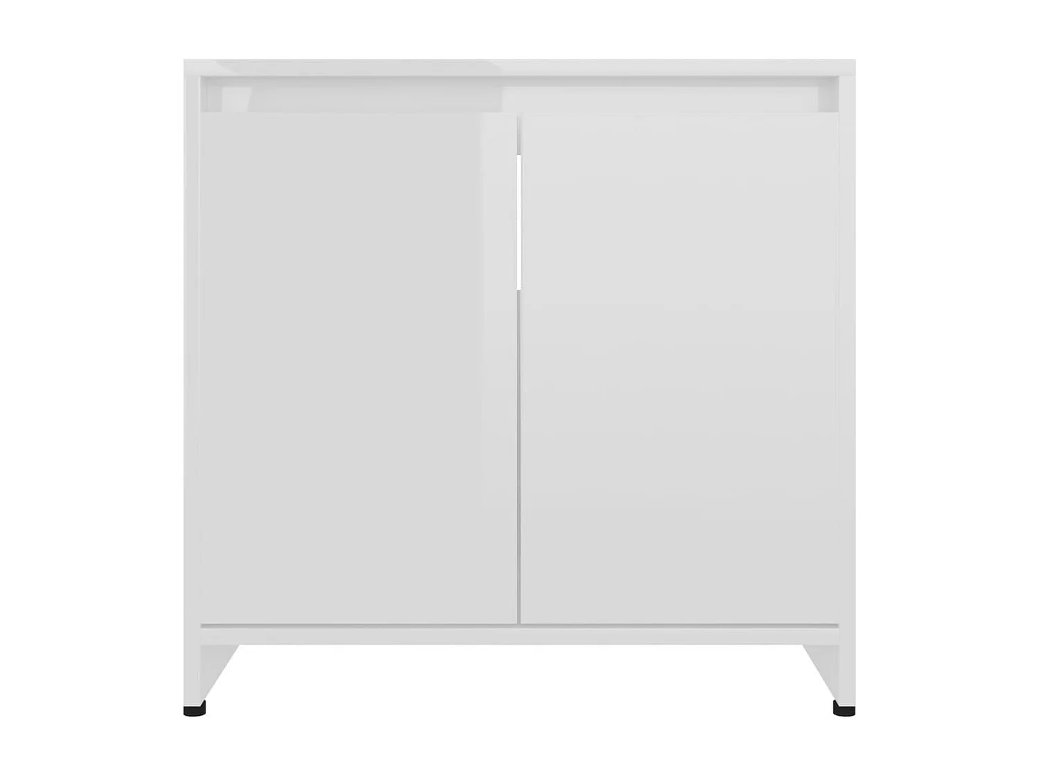 Meuble vasque Blanc brillant 60x33x58