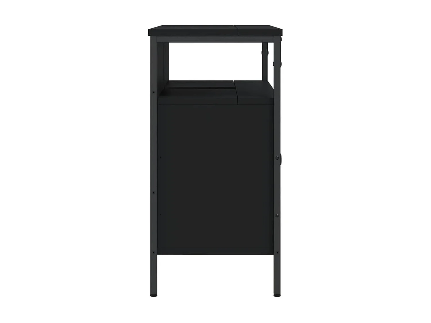 Armoire lavabo de salle de bain noir 80x30x60