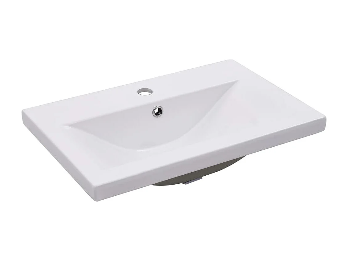 Armoire d'évier avec lavabo intégré Blanc 3