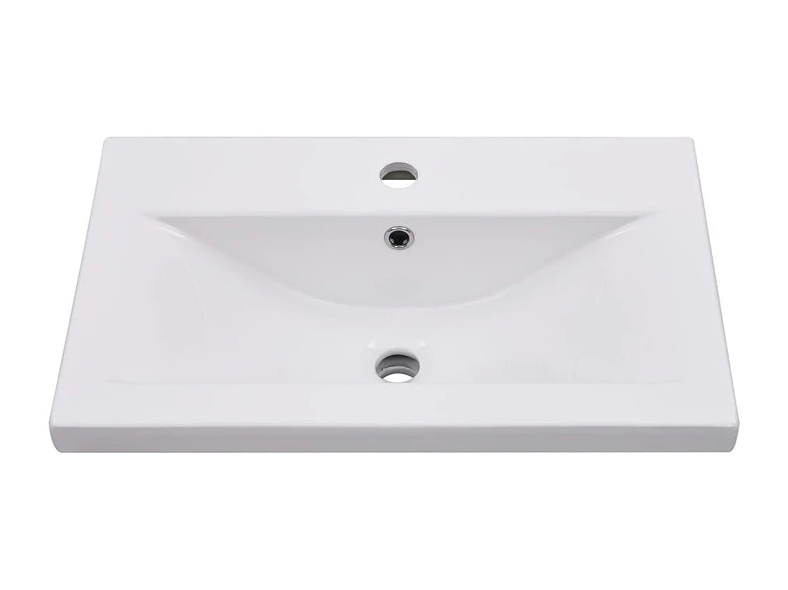 Armoire d'évier avec lavabo intégré Blanc 3