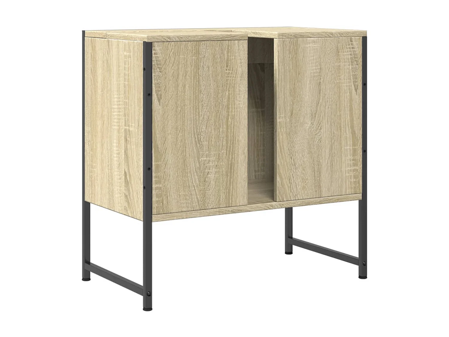 Armoire lavabo de salle de bain chêne sonoma 60x33x60