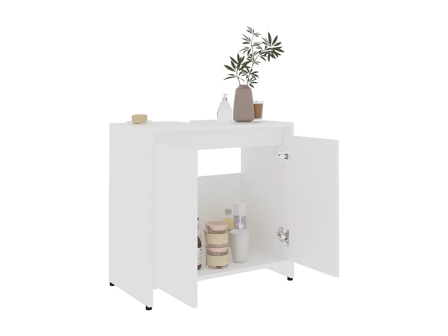 Meuble vasque Blanc 60x33x58