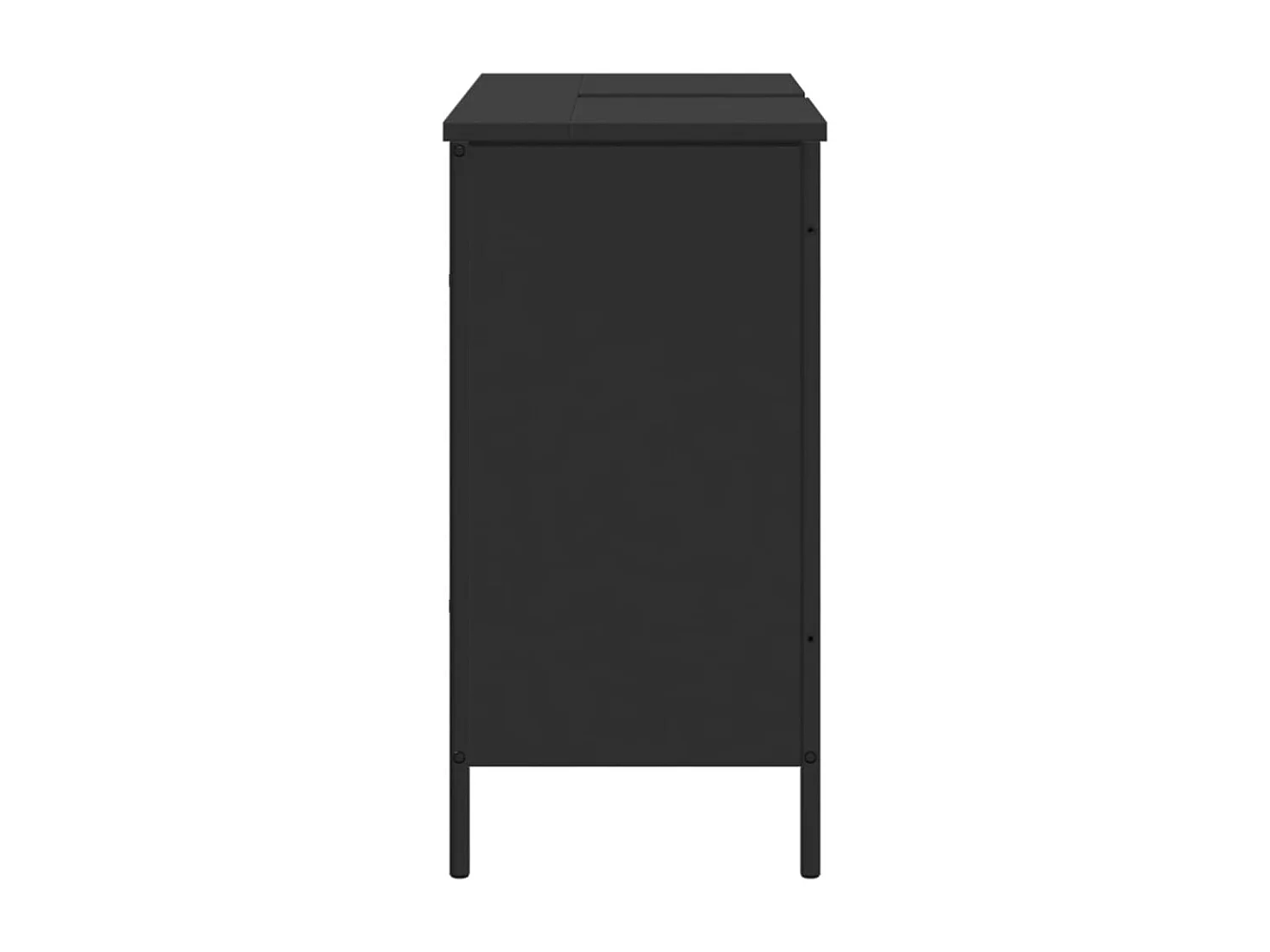 Armoire lavabo de salle de bain noir 80x30x60