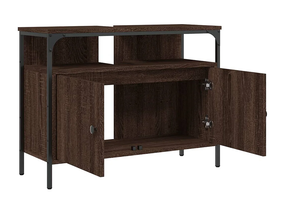 Armoire lavabo de salle de bain chêne marron 60x30x60