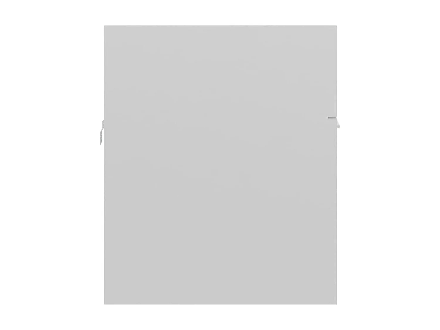 Armoire d'évier Blanc brillant 90x38,5x46