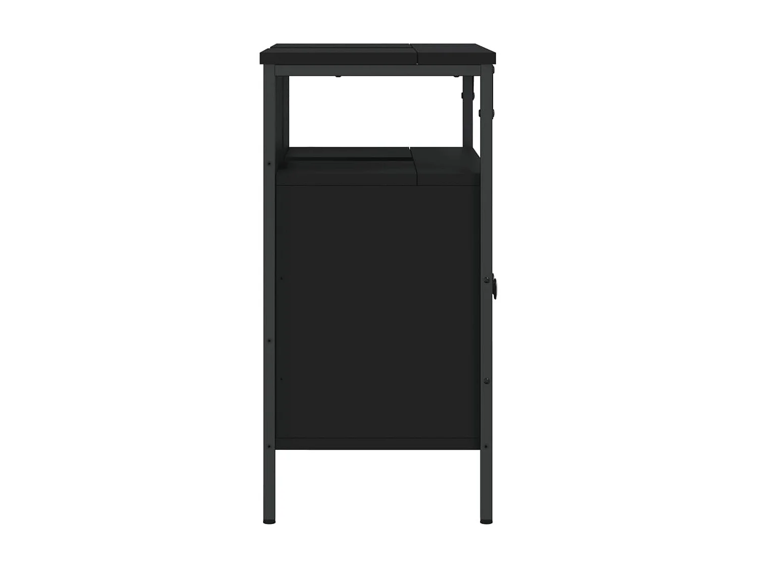 Armoire lavabo de salle de bain noir 60x30x60