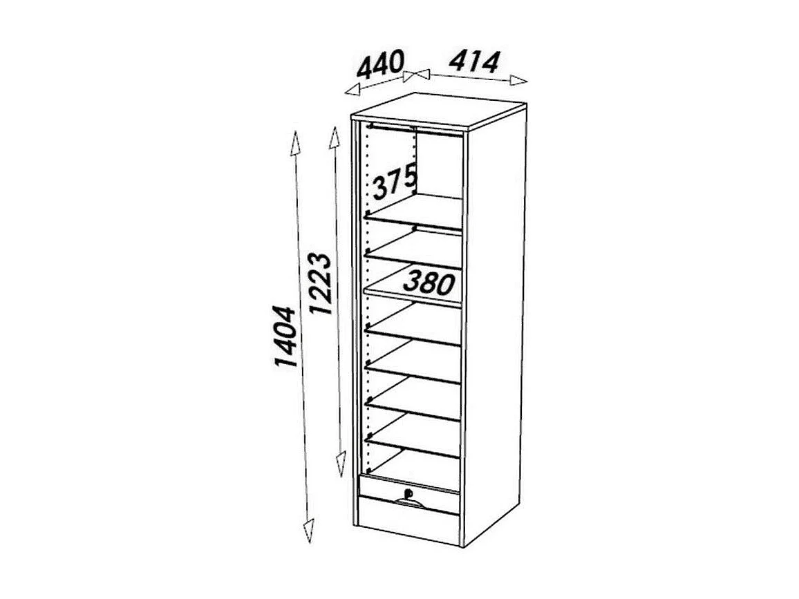 Kantoor licht eiken en witte gordijn archiefkast 140 cm