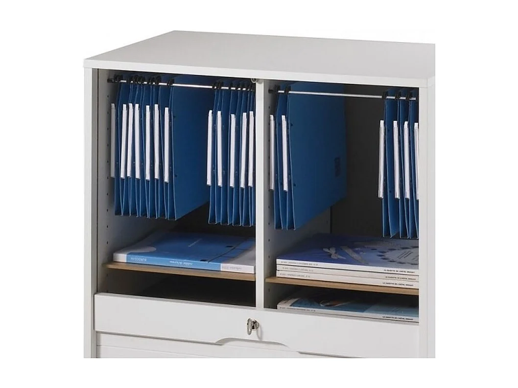 Kantoor witte gordijn archiefkast 76 cm 2