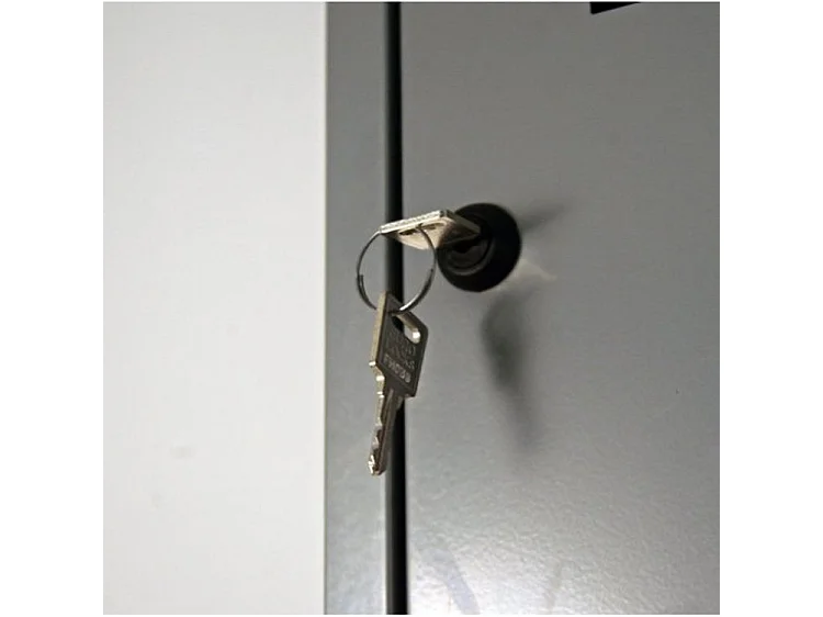 Caier de rangement en métal H 75cm Pikaro 1 porte 1 étagère - Fonctionnalité et élégance-Alu