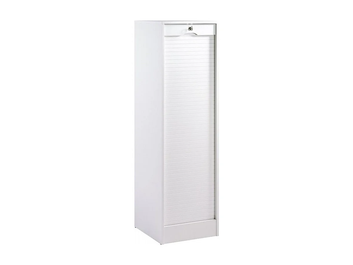 Classeur à rideau blanc Office 140cm