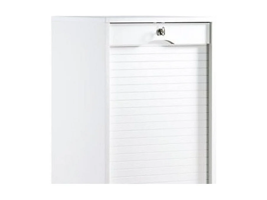 Classeur à rideau blanc Office 140cm
