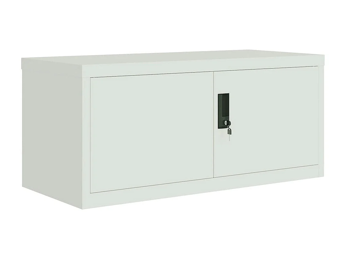 Classeur gris clair 90x40x130 acier