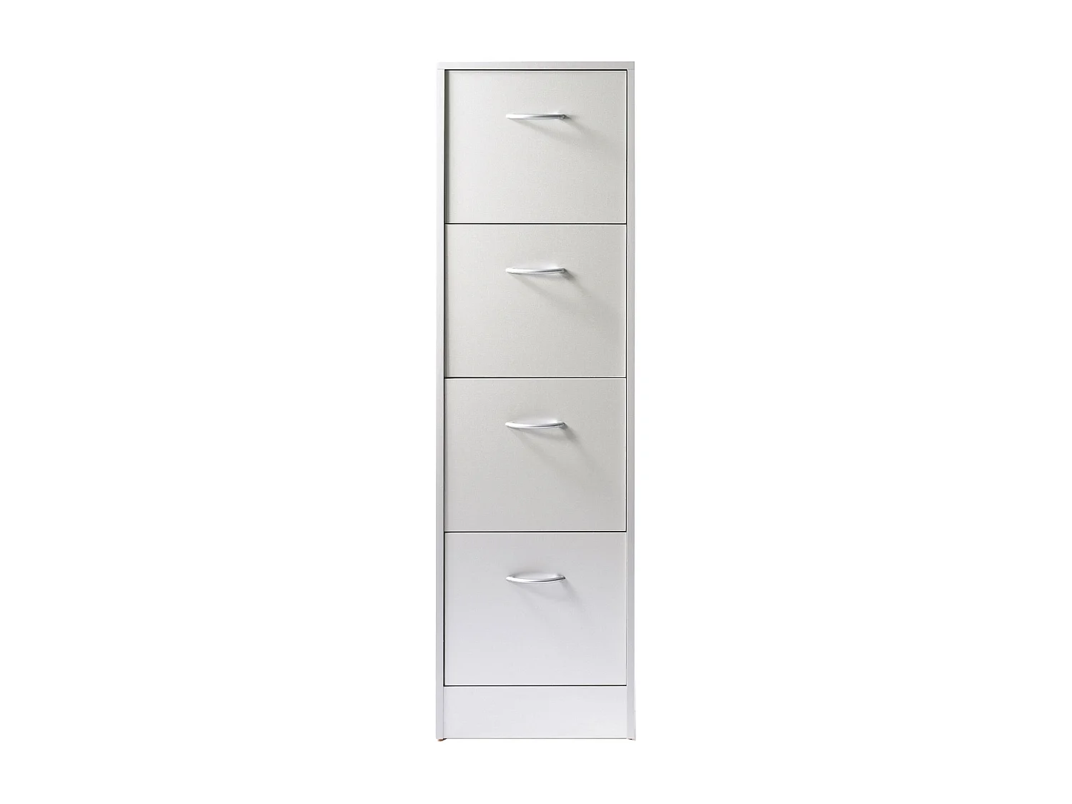 Archiefkast met 4 laden voor grijze hangmappen Office H140 cm